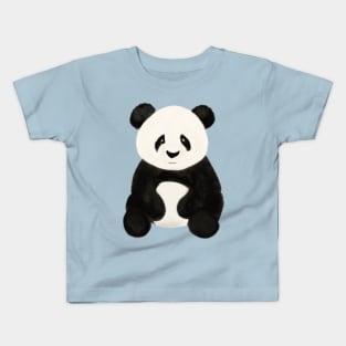 Panda Bear with a Pink Background Kids T-Shirt